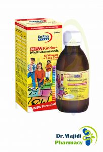 شربت کیندر مولتی ویتامین + روی یوروویتال